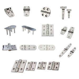 Charnière <span class=keywords><strong>marine</strong></span> en acier inoxydable 316, résistante à la rouille, robuste, à montage encastré, polie miroir, sans soudure, pour porte de bateau - Product Image 5
