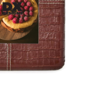 DX DESIGNS Bingkai Foto Kulit PU Tekstur Buaya Alas MDF 4x6 5x7 8x10 Inci Bingkai Gambar Dekoratif Meja Jahitan