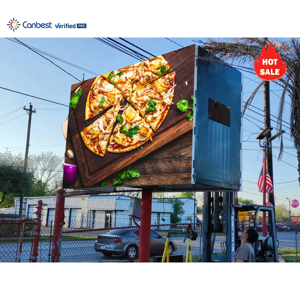 P10 Outdoor Led Screen Panel Waterproof Electronic 4X8 Billboard Street Pillar Led Screens Signs Panels Price For Advertising