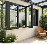 Ventana Abatible de Aluminio Premium con Doble Acristalamiento