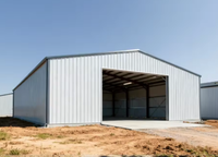 Entrepôt en structure métallique certifié ISO, bâtiment d'entrepôt industriel de grande taille résistant au vent et à haute résistance