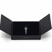 Boîte cadeau rigide de luxe personnalisée à double ouverture avec fermeture magnétique pour bijoux, cosmétiques, emballage haut de gamme