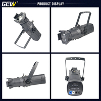 Projecteur de scène professionnel en aluminium 200W DMX COB LED avec zoom pour théâtre et studio