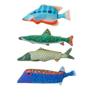 Fabricant vente en gros jouets pour chats poisson marin chat cataire jouet en peluche avec cataire - Product Image 5