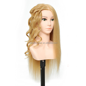 หัวหุ่นฝึกทำ<span class=keywords><strong>ผม</strong></span>หญิง ยิ้มแย้ม พร้อมไหล่และแต่งหน้า <span class=keywords><strong>ผม</strong></span>แท้ 100% จากโรงงานซูชาง - Product Image 5