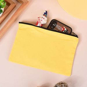 Lot de trousses de maquillage et étuis à crayons en toile imprimée, multicolores, avec fermeture éclair, pour usage quotidien - Product Image 3