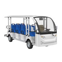 Bus électrique de tourisme ouvert sur mesure OEM, haute performance, à économie d'énergie, pour 8, 11, 14, 17, 23 ou 27 passagers, idéal pour sites touristiques et stations balnéaires