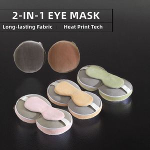 U-Shaped Blackout Two-In-One & Travel Pillow Cut-Out Design Polyester Material Eye <b>Mask</b> for Airplane Nap <b>Sleep</b> - Product Image 2