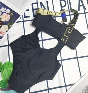 Maillot de bain de fitness pour femmes, <span class=keywords><strong>bikini</strong></span> avec logo personnalisé 3D, échantillon gratuit, ensemble de maillots de bain 2 pièces et col rond, vêtements de plage - Product Image 3