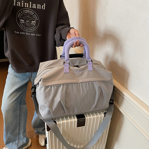 Bolsa <span class=keywords><strong>de</strong></span> <span class=keywords><strong>Viaje</strong></span> Deportiva Expandible <span class=keywords><strong>de</strong></span> Nailon con Cierre <span class=keywords><strong>de</strong></span> Cordón, Gran Capacidad, Ligera, para Viajes Cortos, Equipaje <span class=keywords><strong>de</strong></span> <span class=keywords><strong>Mano</strong></span> - Product Image 4