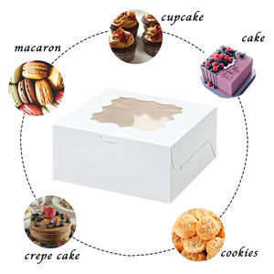 Cajas Personalizadas para Cupcakes y Postres - 4x4x2.5 Pulgadas, Color Personalizado, Papel <span class=keywords><strong>de</strong></span> Grado Alimenticio, Materiales Reciclados, con Relieve - Product Image 3