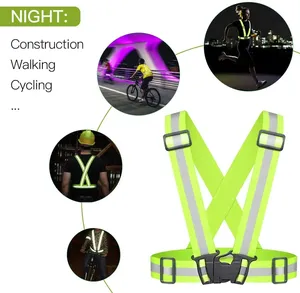 <span class=keywords><strong>Gilet</strong></span> réfléchissant personnalisable en polyester avec logo imprimé, vêtement de <span class=keywords><strong>sécurité</strong></span> en polyester - Product Image 4