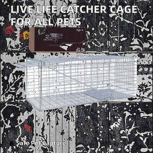 Vivo Gabbia di Metallo Gabbia Trappola Piccolo e Grande Pet Gatto Selvatico per l'applicazione di piccoli animali - Product Image 2