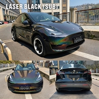 Film Vinyle PVC de Luxe pour Covering Automobile, Vente en Gros Usine, 6-8mil, Effet Laser Blanc Changeant de Couleur, Anti-Rayures, Rejet UV IR, Protection Intégrale