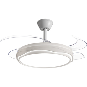 Chất lượng cao 42 inch 220V vô hình lớn người hâm mộ Trần với không Cánh Đèn Led điều khiển từ xa phòng ngủ hiện đại phòng khách màu trắng - Product Image 3