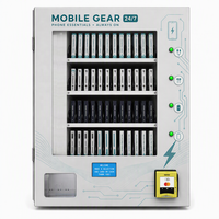Distributeur automatique de matériel téléphonique à 4 sélections, bouton LED, écran LCD, paiement, compact, mural, câble de charge, distributeur de batteries externes, 22 kg, CE