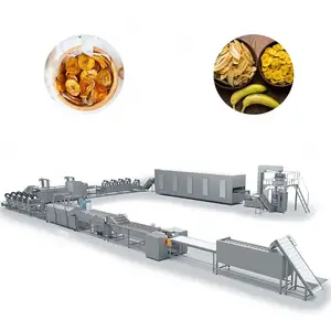 Línea de producción profesional a precio de fábrica, Chips de fruta y manzana, maquinaria para hacer Chips de plátano, máquinas