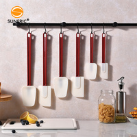 Spatules de cuisine à lèvres en caoutchouc résistant à la chaleur grattoir à pâte en silicone petite spatule pour la cuisson de gâteaux