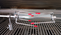 Table de barbecue moderne à gaz avec four à pizza, cuisine extérieure pour usage domestique, armoires de patio en acier inoxydable, plan de travail en pierre et évier