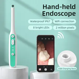 Sunuo 401B Câmera intraoral visual portátil sem fio 2MP endoscópio dental oral 8 LED 1080P HD WiFi para iOS Android