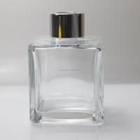 5 oz 150ml 15cl Carré Verre Reed Diffuseur Bouteille Aromathérapie Parfum Liquide Conteneur Bouteille D'emballage Avec Bouchons En Plastique