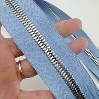 Accessoires de veste d'extracteur de fermeture éclair complète en métal en alliage de Zinc de haute qualité sacs avec fermeture à glissière à verrouillage automatique 3M curseur Y dents Logo personnalisé