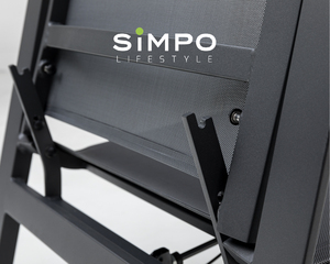 SIMPOLIFESTYLE - Muebles de Exterior de Primera Calidad, Tumbona LUNAR, Jardín, <span class=keywords><strong>Terraza</strong></span>, Hotel, Resort, Conjunto de Sofá y Sillón de Aluminio y Tela - Product Image 4