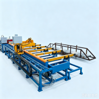 Table de refroidissement pour extrusion d'aluminium 1800T, 65KW, 380V, avec table de déroulement PLC et ligne de convoyage avec tendeur