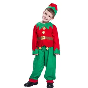 Enfants Garçons Elfe Costumes De Noël Outfit Costume Santa Elf Costume Filles Dress Up Funny Cosplay Party