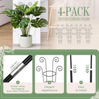 Treillis métallique décoratif pour plantes en pot, support de grimpement pour plantes d'intérieur, facile à assembler, vente en gros