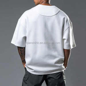Camisetas de Hombre de Talla Grande, Estilo Urbano, Hombros Caídos, Personalizadas al por Mayor, Fabricante de Camisetas Lisas de Algodón Oversize - Product Image 4