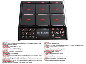 HXM HDP-5 Pad de Percusión Profesional Todo en Uno, Imprescindible para Entusiastas de la Percusión - Product Image 3