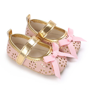 Summer Cute Bow Hollow Design Baby <b>Shoes</b> <b>Soft</b> Bottom Pu Leather Girls Princess <b>Shoes</b> Newborn <b>Shoes</b> for Toddlers - Product Image 5