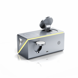 Nuevo Reloj Despertador de Escritorio 2026, Portátil, 3 en 1, Estación de Carga Inalámbrica Magnética, <span class=keywords><strong>Cargador</strong></span> Rápido de 15W con Lámpara LED - Product Image 2