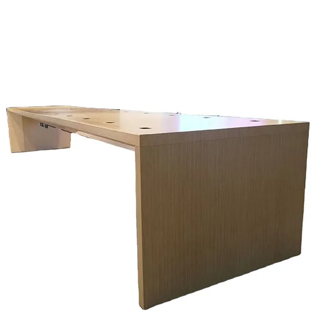 La cina produce tavoli da esposizione per espositori per negozi in legno di qualità per tavolo da esposizione lungo 6 metri di moda Boutique