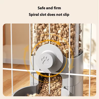 Distributeur automatique d'aliments par gravité pour animaux domestiques Cage en plastique suspendue pour chiens chats lapins chinchillas furets