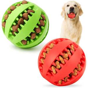 Jouets à mâcher pour chiens de luxe écologiques, balle à mâcher pour nettoyer les dents, en matériau PU - Product Image 1