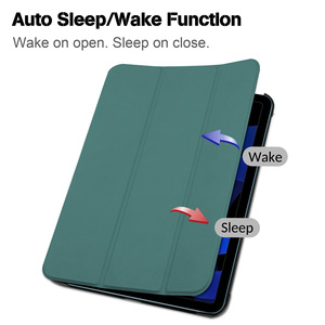 Funda Protectora Delgada de Cuero con Soporte Triple Plegable y Función de Apagado Automático para Tablet PC, Compatible con Apple iPad 5, 6, Air 2, Air2 9.7", iPad5, <span class=keywords><strong>iPad6</strong></span> - Product Image 3