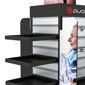 Exhibidor Giratorio Comercial de 360 Grados, Estante Metálico de 4 Caras con Ganchos para Calzado Deportivo y Tenis en Tiendas Minoristas - Product Image 5