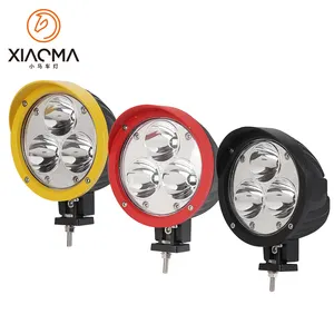 XIAOMA New Product 4 Inch 21w Led Headlights Red Yellow Black Round 6500k Off-road 4x4 Pickup Led Work Lights