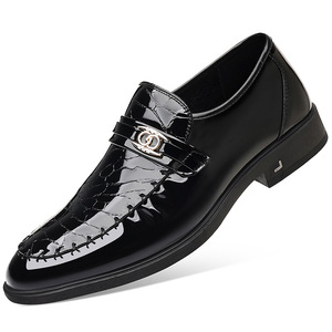 Mocasines de Punta Puntiaguda para Hombre, de Color Sólido, de Cuero Genuino, con Hebilla Decorativa, Zapatos Casuales de Negocios - Product Image 5