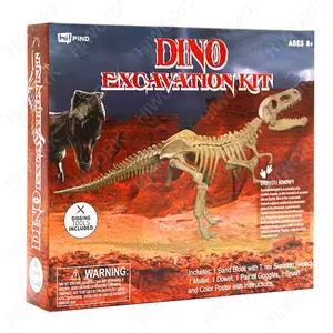 Großhandel pädagogische DIY Kunststoff Dinosaurier Ausgrabung Dino Skelett Kit für Kinder
