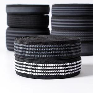 แถบยางยืดกันลื่นแบบกำหนดเอง ผลิตจากผ้าสแปนเด็กซ์/โพลีเอสเตอร์ ทอแบบแจ็คการ์ด สำหรับเสื้อผ้า รองเท้า สิ่งทอ<span class=keywords><strong>ใน</strong></span>บ้าน และกระเป๋า - Product Image 4