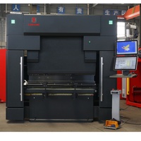 Presse plieuse CNC haute efficacité ESA S875, import de fichiers 3D, 80 tonnes, 5 pieds, 8+1 axes