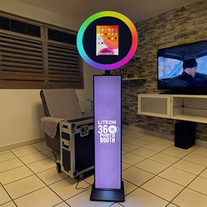 Photomaton universel en métal pour iPad avec anneau lumineux RGB, flight case et garantie de 2 ans - Direct usine - Product Image 1