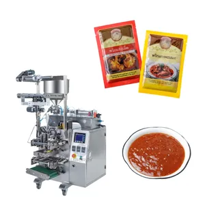 Otomatik ketçap domates sosu köri ezmesi sopa bal poşet sıvı paketleme makinesi
