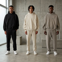 Lianao 2026 – Ensemble Essentiel Sweat à Capuche et Pantalon de Survêtement à Revers en Coton Unisexe avec Logo ESS – Prix de Gros SS22