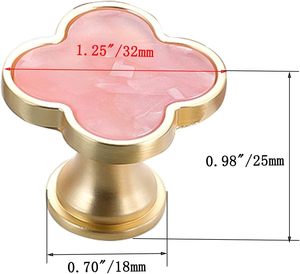 CPELLESSE Lot de poignées trèfle pour commodes, armoires de cuisine, tiroirs, armoires à chaussures, boîtes à bijoux et meubles - Product Image 2