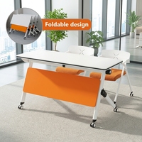 Table de conférence pliable, table de formation, table de réunion, bureau avec roulettes, bureau modulaire pour la maison, mesa plegable