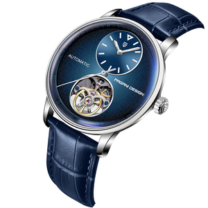 2025 montre mécanique squelette de luxe pour hommes personnalisé automatique OEM 41mm cadran diamètre mouvement citoyen marque Tourbillon Design - Product Image 3